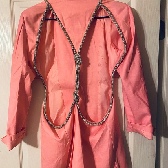 Pink Open Back Blazer. - Picture 4 of 4